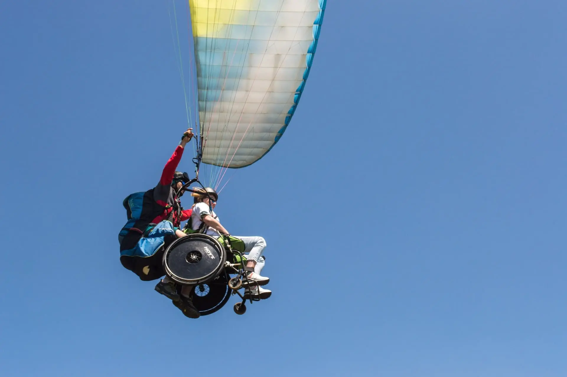 ParagLiding in Weelchair